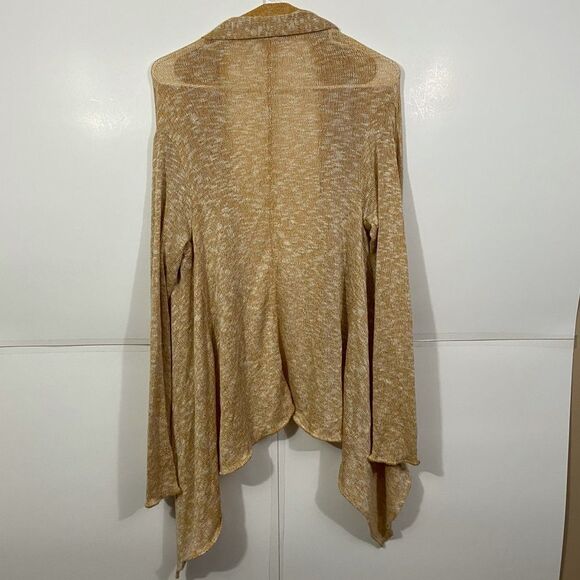 Urban Outfitters BDG Gold Waterfall Front Cardigan - Picture 2 of 3